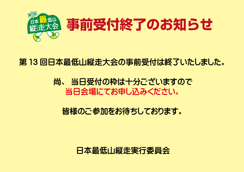 終了案内